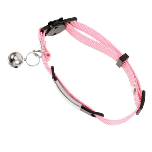 Haustierhalsband schnell lösbare Katzenzubehör Halter für Nicht katzenhalsband für Katzenhalsbänder für männliche Polyester Rosa Generisch von Generisch