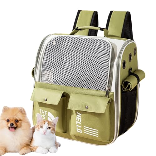 Haustiertrage-Rucksack, Haustierrucksäcke | Haustiertasche, Tragetasche, Katzen-Reisetasche, Rucksack - Belüfteter Haustier-Reiserucksack, Outdoor-Tragerucksack für Hunde, Katzen, Kleintiere von Generisch