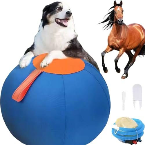 Herding Ball für Hunde, Herding Ball für Australian Shepherd, Pferdeball, Jolly Ball für Pferde, Große Hundebälle, Pferdespielzeug für Pferdestall, Pferdebälle zum Spielen Hörball (S) von Generisch