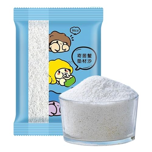 Hermit Crab Sand, Calcium Sand for Reptiles, Habitat Bedding, White Fine Particles, Hermit Crabs, Hamsters And Fish Tanks, Ideal for Terrariums Habitats von Generisch