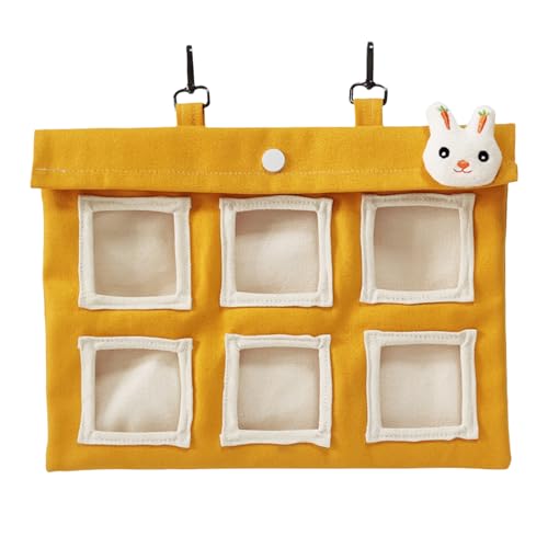 Heubeutel für Kaninchen, Hasen -Heu -Feeder -Tasche | Multi -Löcher Hase Hay Feeder - Großkapazität tierische Lebensmittelschalen, Chinchilla -Käfig -Zubehör, Fütterungsversorgung für kleine Tiere Heubeutel für Kaninchen, Hasen -Heu -Feeder -Tasche | Multi -Löcher Hase Hay Feeder - Großkapazität tierische Lebensmittelschalen, Chinchilla -Käfig -Zubehör, Fütterungsversorgung für kleine Tiere von Generisch