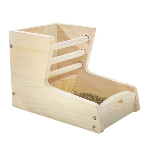 Heuraufe | Futterraufe Für Chinchillas - 2-in-1 Holz Heufutter-Accessoire Für Meerschweinchen Chinchilla Käfig Mit Doppelzonen-System Heuraufe | Futterraufe Für Chinchillas - 2-in-1 Holz Heufutter-Accessoire Für Meerschweinchen Chinchilla Käfig Mit Doppelzonen-System von Generisch