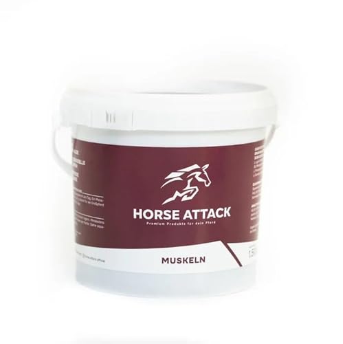 Horse-Attack Premium Muskeln 1.5 kg, Hohe Bioverfügbarkeit, Ohne Getreide und Melasse von Generisch