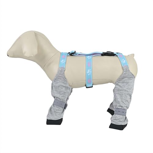 Hosenträgerstiefel für Hunde, Pfoten-Stiefel-Leggings, rutschfest, schmutzabweisend, wasserdichte Hundeschuhe, verstellbare Strapsstiefel für Winter, Schnee, Wandern, Regen, Hundepfotenschutz (grau, Hosenträgerstiefel für Hunde, Pfoten-Stiefel-Leggings, rutschfest, schmutzabweisend, wasserdichte Hundeschuhe, verstellbare Strapsstiefel für Winter, Schnee, Wandern, Regen, Hundepfotenschutz (grau, von Generisch