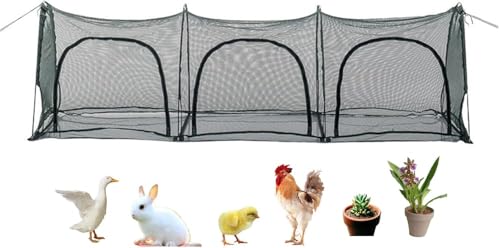 Hühnerauslauf Hühnerstall Tragbares Outdoor-Haustiergehege Großes Pop-Up-Geflügelhaus für Kleintiere Begehbarer Hühnerstall für Outdoor-Gartennetz von Generisch