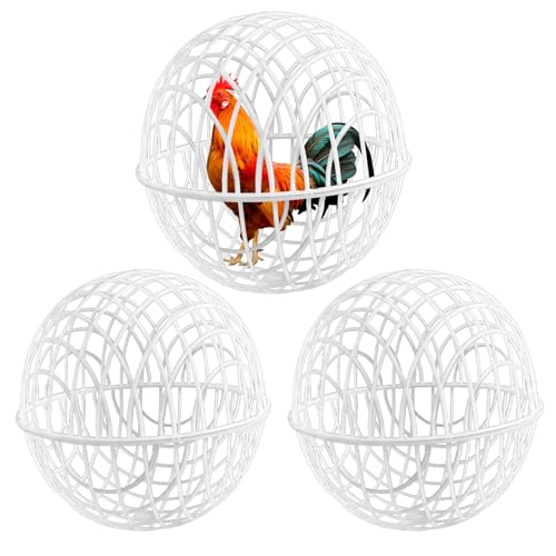 Hühnerkäfig Für Draußen, Mobile 3 Stück Hühnergitterkugeln, Freigehege Für Kleintiere Außenhaltung Unterstand Auslaufhaltung Für Bauernhof Garten Bewegung Freiheit Weidehaltung Hühnerkäfig Für Draußen, Mobile 3 Stück Hühnergitterkugeln, Freigehege Für Kleintiere Außenhaltung Unterstand Auslaufhaltung Für Bauernhof Garten Bewegung Freiheit Weidehaltung von Generisch