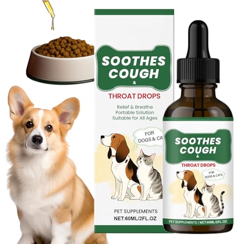 Hund Hustensaft - 60ml Tropfen Nahrungsergänzung,Schnell Aufnehmbare Flüssige Körperpflege Für Hunde Katzen Morgeneinnahme Zuhause Reise Nach Dem Tägliche Routine Hund Hustensaft - 60ml Tropfen Nahrungsergänzung,Schnell Aufnehmbare Flüssige Körperpflege Für Hunde Katzen Morgeneinnahme Zuhause Reise Nach Dem Tägliche Routine von Generisch