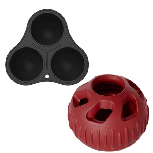 Hund Leckerli Ball - Silikon Hund Puzzle Spielzeug | Zahnschutz Hundefutter Puzzle Slow Feeder | Slow Feeder Treat Ball | Leckerli Spender Puzzle Spielzeug | Befüllbares Hund Anreicherung Spielzeug Hund Leckerli Ball - Silikon Hund Puzzle Spielzeug | Zahnschutz Hundefutter Puzzle Slow Feeder | Slow Feeder Treat Ball | Leckerli Spender Puzzle Spielzeug | Befüllbares Hund Anreicherung Spielzeug von Generisch