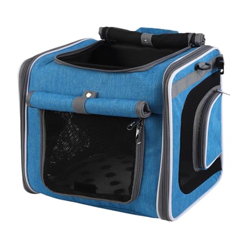 Hunde-Fahrradkorb, belüftete -Tragetasche, verstellbarer Rucksack mit Sicherheitsgurten, ideal für Reisen, Spazierengehen, Tragen im Freien, Transport von kleinen Hunden auf Fahrrädern, 36 cm Hunde-Fahrradkorb, belüftete -Tragetasche, verstellbarer Rucksack mit Sicherheitsgurten, ideal für Reisen, Spazierengehen, Tragen im Freien, Transport von kleinen Hunden auf Fahrrädern, 36 cm von Generisch