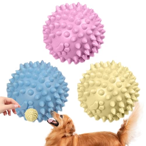 Hunde-Kauspielzeug für Welpen | Kauspielzeug für Hunde zum Zahnen, wiederverwendbarer Ball mit Seil, Hundespielzeug, Welpen-Beißring, Hundezahnreinigungsspielzeug zur Linderung von Langeweile von Generisch