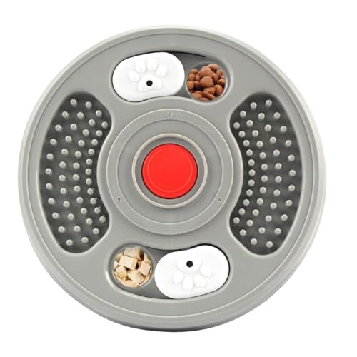 Hunde Puzzle Feeder | 2 in 1 Interaktives Hundefutter Langsame Fütterung Matte | Multifunktionales Hundeleckerli Puzzle Spielzeug, Langsames Füttern Hundespielzeug für Geistige Bereicherung von Generisch