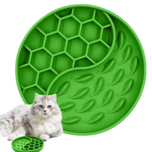 Hunde-Puzzle-Futterstation – Erhöhtes Puzzle-Design Kätzchen Slow Food Schüssel – Interaktiver Slow Food Feeder für Katzen und Hunde, Gesunde Ernährung Diät Katzennapf für Nass- oder Trockenfutter von Generisch