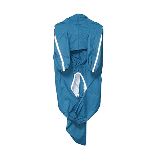 Hunde-Regenmantel, Kapuze, Regenschirm, Hut, wasserdichte Jacke, Beine, wasserdichte Jacke, goldener Hundeponcho mit vier Beinen, Outdoor, Mädchen, Hund (11XL, Blau) von Generisch