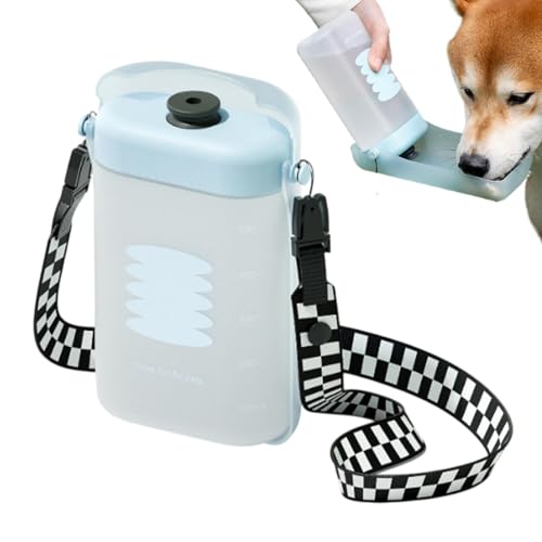 Hunde-Reisewasserflasche, Wasserflasche für Hunde,Große tragbare Hundewasserflasche mit verstellbaren Trägern - Wasserspender für Welpen mit Aufbewahrungsbox und Kotbeutel, Zubehör für Hundeausflüge von Generisch