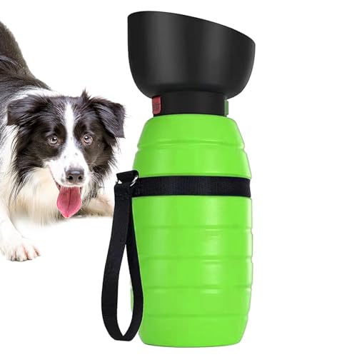 Hunde-Reisewasserflasche, Wasserflaschenspender für Hunde | Auslaufsicheres Welpenzubehör | 850 ml Welpen-Wasserspender, Hunde-Wassernapf, Trink-Futterspender, Reise-Wasserflasche für Hunde und Hausti von Generisch