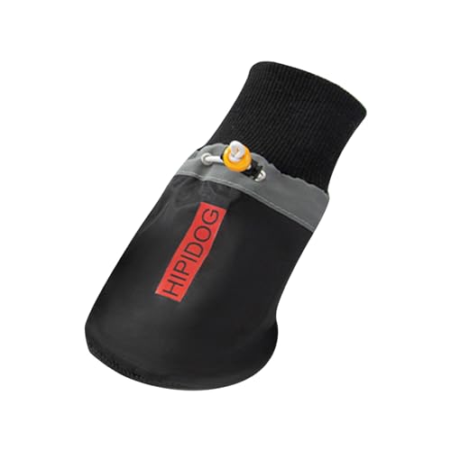 Hunde-Schneestiefel, atmungsaktive Socken, Hundeschuhe, Fleece-Schneestiefel für mittelgroße bis große Hunde mit reflektierenden Riemen, rutschfeste Sohle, Hundestiefel, Protektoren für den von Generisch