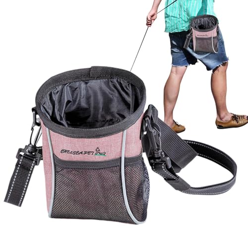 Hundeausbildungsbeutel, Hundebehandlungsbeutel - Haustier Training Snack Goodie Taille Fanny Pack | Tragbarer Welpe Hunde behandelt Bag mit Taillengürtel -Schultergurt für Knabbereien, Essen, Spielzeu von Generisch