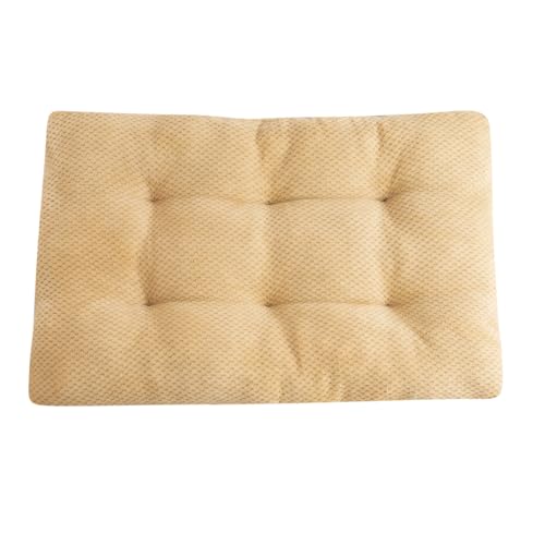 Hundebett, Haustiermatte, Haustierbett, waschbar, Plüsch, Haustierbett, rutschfeste Haustiermatte, Bett für Katzen, flauschig, bequem, Haustier-Schlafmatte (Khaki, XL) von Generisch