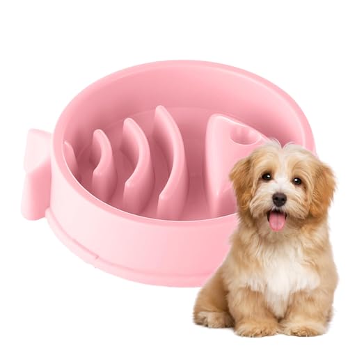 Hundefutter Slow Feeder,Slow Dog Feeder,Langsam fressender Hundenapf in Fischform - Outdoor Dog Slow Feeder, Slow Eater, Rutschfester Hunde-Puzzle-Futterspender für große und mittelgroße Hunde von Generisch