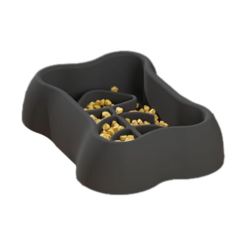 Hundefutternapf Slow Feeder,Slow Eating Hundefutternapf,Anti-Erstickungs-Napf aus Silikon mit Saugnapf - Langsam fressender Hundenapf, Katzen-Puzzle-Futternapf, rutschfeste Haustier-Labyrinthschale fü von Generisch