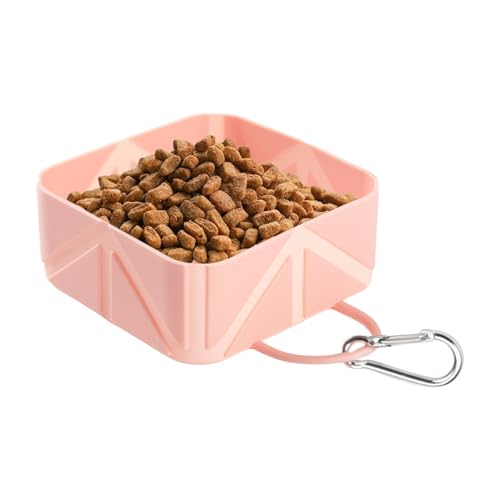 Hundefutternapf Tragbar - Klappbarer Futterbehälter Für Haustiere | 500ml Futterbehälter Für Spaziergang Wandern Camping Auto Boot Outdoor Aktivitäten Reisen Hundefutternapf Tragbar - Klappbarer Futterbehälter Für Haustiere | 500ml Futterbehälter Für Spaziergang Wandern Camping Auto Boot Outdoor Aktivitäten Reisen von Generisch