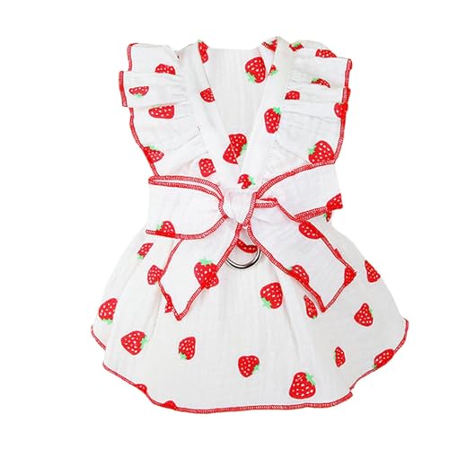 Hundegeschirr für kleine Hunde, Prinzessinnenkleid, atmungsaktiv, Fliege mit Kordelzug für kleine Hunde, Katzen, Mädchen, Welpen Hundegeschirr für kleine Hunde, Prinzessinnenkleid, atmungsaktiv, Fliege mit Kordelzug für kleine Hunde, Katzen, Mädchen, Welpen von Generisch