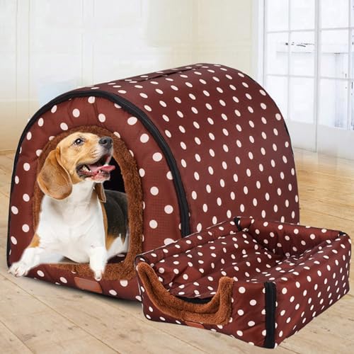 Hundehütte, Größe XL, XXL, warm, Jumbo, beruhigend, Angstlinderung, Iglu, für drinnen und draußen, waschbar (S35 x 32 x 28 cm) von Generisch