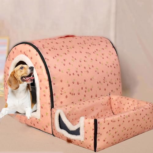 Hundehütte, Größe XL, XXL, warm, beruhigend, Angstlinderung, Iglu, für drinnen und draußen, waschbar, Jumbo-Größe 3XL (105 x 80 x 78 cm) von Generisch