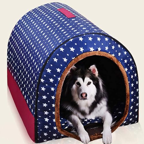 Hundehütte, Größe XL, XXL, warm, beruhigend, Iglu, für drinnen und draußen, waschbar (Angstlinderung, Jumbo-Größe M45 x 38 x 36 cm) von Generisch