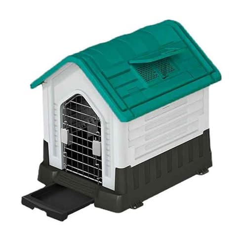 Hundehütten & Zwinger， Wasserdicht Hundevilla WaschbarHaustierbett ，Wetterfestem Hundehöhle，Geeignet für alle Jahreszeiten (Grün, 69 * 58.5 * 66cm) von Generisch