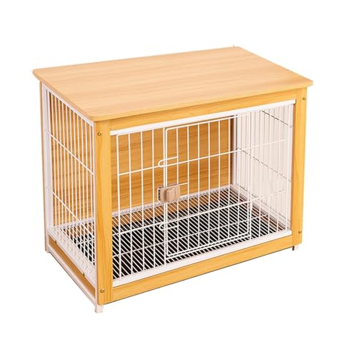Hundekäfig-Möbel aus Holz mit Universalrädern, verdickter Kohlenstoffstahldraht für starke Tragfähigkeit, ideale Hundehütte für Haustiere Hundekäfig-Möbel aus Holz mit Universalrädern, verdickter Kohlenstoffstahldraht für starke Tragfähigkeit, ideale Hundehütte für Haustiere von Generisch