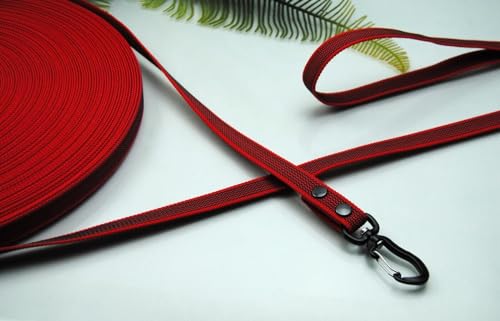 Hundeleine Grip Rot 20mm Aluminium-Strong Schleppleine Fährtenleine Führleine (12m ohne Schlaufe) von Generisch