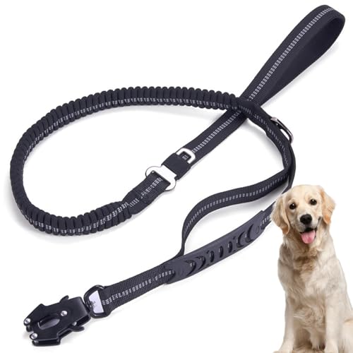 Hundeleinen Heavy Duty, Hundeleinen für mittelgroße Hunde | 4,5 Fuß große Hundeseile, lange Hundeleinen | Reflektierende Bungee-Hundeleinen, wiederverwendbare Hundetrainingsleinen für große und mittel von Generisch