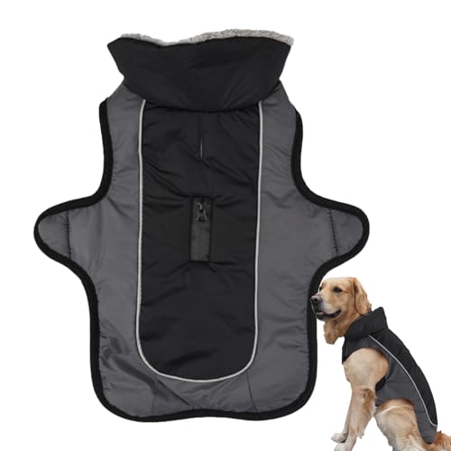 Hundemantel für kaltes Wetter, warme Winterjacke für Hunde, reflektierende Hunde-Schneejacke, Kleidung, Hundekleidung für große Hunde und Haustiere von Generisch