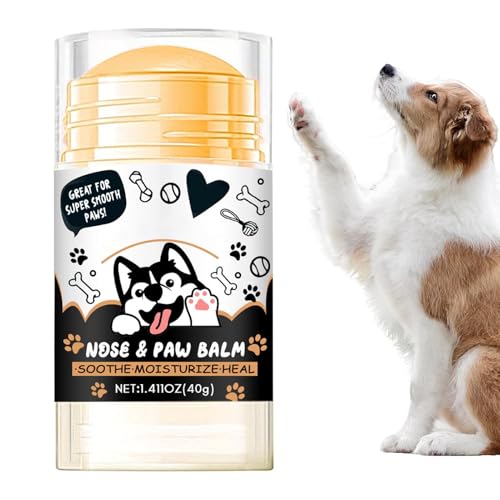 Hundepfotenbalsam, Pfotencreme für Hunde - Pfotenbalsam Hundepfotencreme - Hundefußbalsam, Pfotensalbe, natürlicher Hundepfotenschutz, Hundepfoten-Feuchtigkeitscreme für trockene, rissige Hundepfoten von Generisch