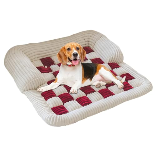 Hundesofa Bett – Hundesofabett rutschfeste Matte – Katzen-Couchschutz, Haustiermöbelbezug, waschbar, flauschig, beruhigendes Hundebett für den Winter von Generisch