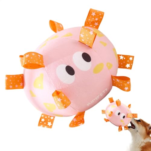 Hundespielzeug Fußball Quietschen – Plüsch-Kauspielzeug für Hunde, mittelgroßer Hund, quietschender Fußball, interaktiv für Indoor-Welpen Hundespielzeug Fußball Quietschen – Plüsch-Kauspielzeug für Hunde, mittelgroßer Hund, quietschender Fußball, interaktiv für Indoor-Welpen von Generisch