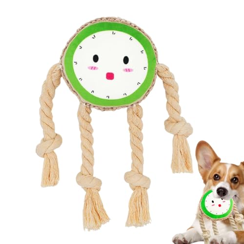 Hundespielzeug aus Plüsch mit Quietschelement, interaktives Kauspielzeug für mittelgroße Hunde, quietschendes Spielzeug, niedliches Obst-Design, Schleifspielzeug von Generisch