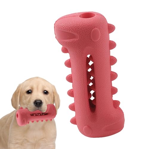 Hundespielzeug zur Zahnreinigung – Haustier-Puzzle-Spielzeug, Zahnputzen zum Zahnen, Leckerli-Spender und Puzzle-Spielzeug für starke Kauer von Generisch
