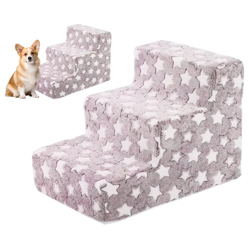 Hundetreppe Für Couch,Abnehmbare Waschbare Tierstufen Für Hohes Bett Klettern | rutschfeste Ausgeglichene Abnehmbare Katzentreppe Für Kleintiere Und Ältere Tiere Hundetreppe Für Couch,Abnehmbare Waschbare Tierstufen Für Hohes Bett Klettern | rutschfeste Ausgeglichene Abnehmbare Katzentreppe Für Kleintiere Und Ältere Tiere von Generisch