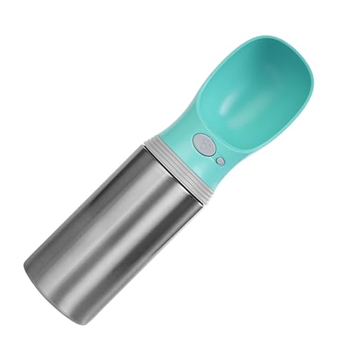 Hundetrinkflasche - 400ml Tragbarer Welpen Edelstahl Wasserspender - Trinknapf für Sommer Spaziergang Wandern Camping Rucksack Outdoor Ausflug Auto Hundetrinkflasche - 400ml Tragbarer Welpen Edelstahl Wasserspender - Trinknapf für Sommer Spaziergang Wandern Camping Rucksack Outdoor Ausflug Auto von Generisch
