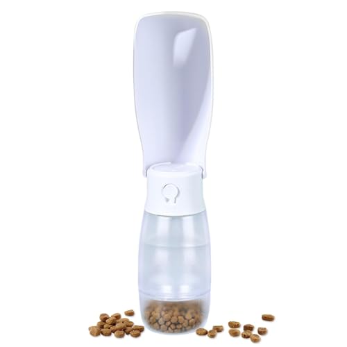 Hundewasserflaschenspender, Wasserflasche für Hunde | Haustier-Wasserflasche mit Futterbehälter - Faltbare Wasserflasche, Trinknapf für Welpen, auslaufsicherer Wasserspender für Haustiere, Reisen, Spa Hundewasserflaschenspender, Wasserflasche für Hunde | Haustier-Wasserflasche mit Futterbehälter - Faltbare Wasserflasche, Trinknapf für Welpen, auslaufsicherer Wasserspender für Haustiere, Reisen, Spa von Generisch