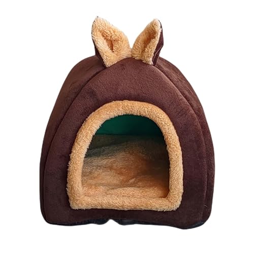 Igelbett – Meerbetthöhle | Igelkäfignest | gemütliches Haus für Zwerge | abnehmbares, bequemes Hasenbett | rutschfestes Winter-Hamsterversteck, gemütlich für Igel von Generisch