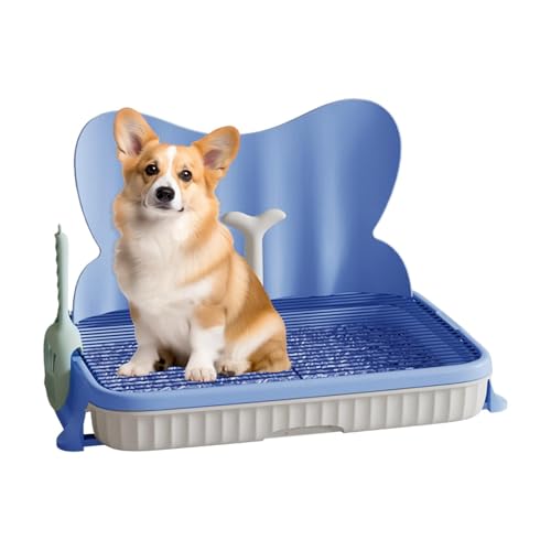 Indoor Dog Potty, Dog Litter Box with Splash Wall for Puppy Dog Pee Tray Multifunctional Strong Load-Bearing Pee Station, Dog Potty Training Tray for Keep Paws Dry von Generisch