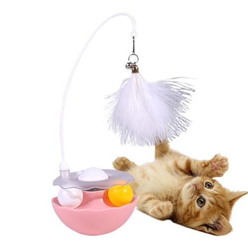 Interactive Cat Toy, Feather Teaser Toy, Pet Exercise Ball, Catnip Kitten Toys, Roller Track Toy, Teaser Bells Toy, Indoor Cat Entertainment, Kitten Exercise Ball, Cat Feather Teaser, Cat Play Tracks von Generisch