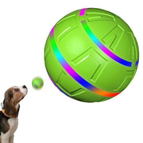 Interactive Dog Ball, Smart Pet Toy, LED Rolling Ball, Rechargeable Dog Toy, Intelligent Pet Ball, Remote Control Ball, Dog Play Ball, Smart Rolling With LED Flash Light For Small, Medium, Large Dogs von Generisch