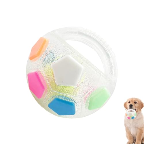 Interaktive Runde Quietschzeug - Harte Hundekugeln Für Große Hunde Unzerstörbar | Interaktive Welpenspielzeug Für Langeweile | Hundeplüschspielzeugreinigung Spielzeug Gummi -Kugel Für Welpen Klei von Generisch