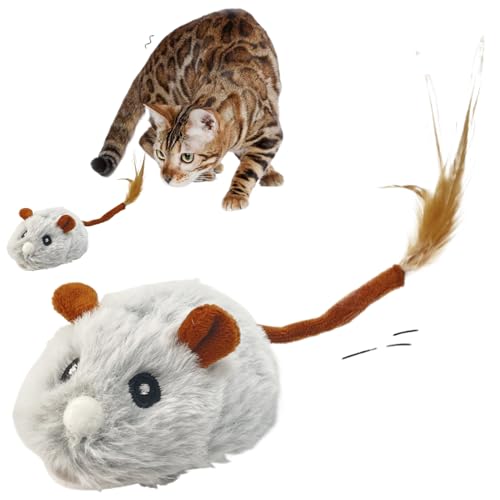 Interaktives Katzenspielzeug - Interaktive Katzenmausspielzeug mit rotierbarem Rad | USB -Ladung Soft Interactive Kitty Toys | lifellike Quietsch zwitschern elektronische Mäuse für Kätzchenübung Interaktives Katzenspielzeug - Interaktive Katzenmausspielzeug mit rotierbarem Rad | USB -Ladung Soft Interactive Kitty Toys | lifellike Quietsch zwitschern elektronische Mäuse für Kätzchenübung von Generisch