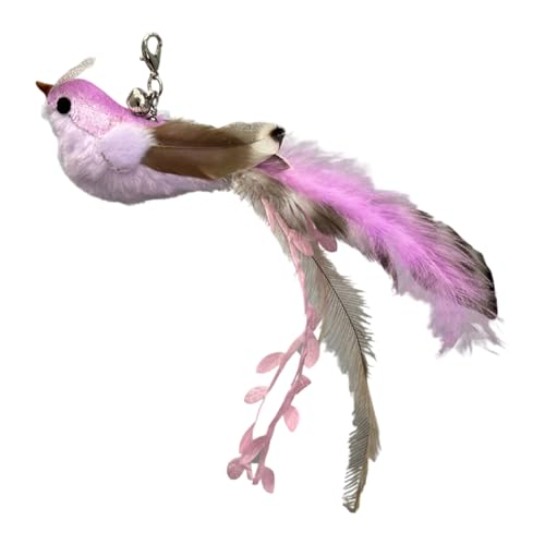 Interaktives Katzenvogelspielzeug,Interaktiver Federstab Spielangel zur Bewegung - Aufhängbares Kätzchenspielzeug mit Glöckchen gegen Langeweile | Gegen Langeweile Für Wohnungskatzen Haustiere Interaktives Katzenvogelspielzeug,Interaktiver Federstab Spielangel zur Bewegung - Aufhängbares Kätzchenspielzeug mit Glöckchen gegen Langeweile | Gegen Langeweile Für Wohnungskatzen Haustiere von Generisch