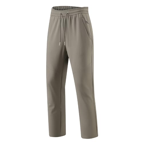 Jogginghose Damen Lang Mit Kordelzug wasserdichte Sporthose Einfarbig Bequeme Elastische Thermohose Weite Beine Hosen Weich Casual Warme Sweatpants Für Sport Gym Fitness Freizeit von Generisch